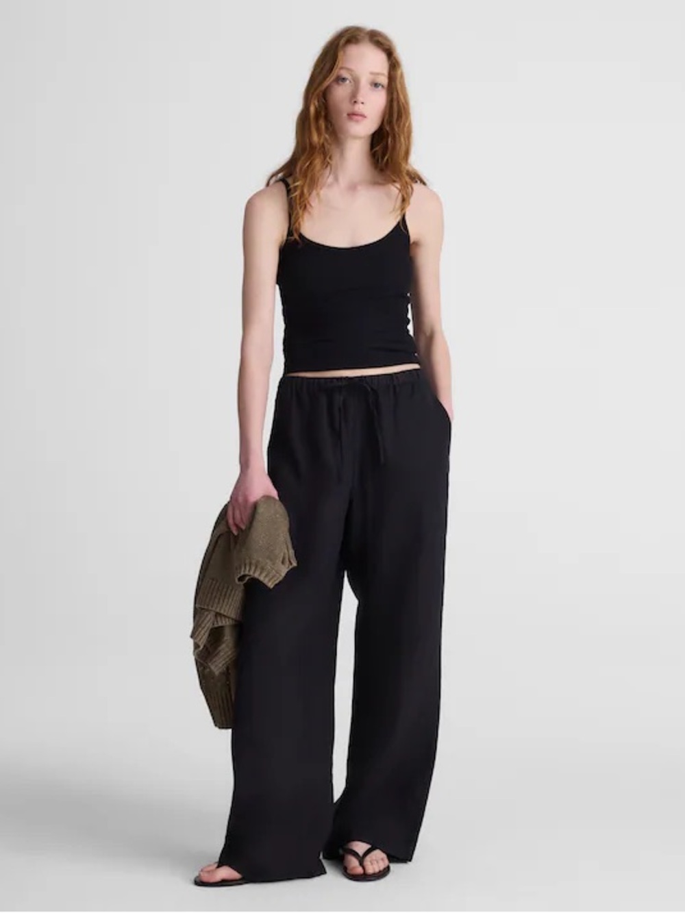 NWT madewell Short Pull-On Pants in 100% Linen